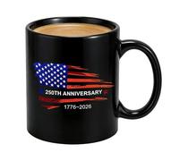 Nuhjytgf Tasse à café patriotique en céramique - 350 ml - Tasse commémorative pour vétérans - Imprimé - Pour soldats et réunions de famille