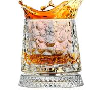 Nuhjytgf Verre À Whisky Rotatif, Base Rotative À 360 Degrés, 1 Pièce Transparente, Gobelet En, Verres À L'ancienne, Design Anti-stress, Pour Dégustation Et Célébrations
