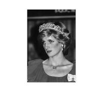 NUIHAGF Impression sur toile Lady Diana - Décoration de chambre à coucher, bureau, chambre - Cadeau - 50 x 75 cm