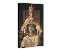 NUIHAGF Poster sur toile Alfred The Great Ethelstan - Décoration pour chambre à coucher, bureau, chambre - Cadeau - 20 x 30 cm