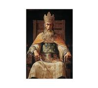 NUIHAGF Poster sur toile Alfred The Great Ethelstan - Décoration pour chambre à coucher, bureau, chambre - Cadeau - 40 x 60 cm