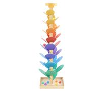 Nuiorfty Arbre Musical en Bois pour Tout-Petits Jouets Montessori avec 12 balles colorées et mélodies apaisantes Jouet sensoriel pour Enfants de 3 à 5 Ans
