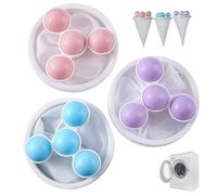 Nuiorfty Attrape-Peluches pour Machine à Laver, Paquet de 3 épilateur de Poils d'animaux pour Le Linge avec Sacs en Filet, collecteur Peluches réutilisable