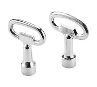 Nuiorfty Clé d'armoire électrique 8mm Triangle multifonctionnel clé utilitaire serrure d'ascenseur 2 pièces