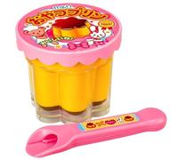 Nuiorfty Jouet Pudding interactif Jouets de Simulation avec cuillère pour Enfants Jouets Mignons de Style Japonais pour Jeu rôle et motricité Fine