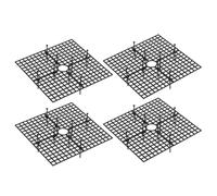 Nuiorfty Lot de 4 Cache-Pots de Fleurs 11 8 Pouces carrés en Plastique découpables Dissuasion des écureuils pour Plantes en p