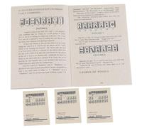 Nuiorfty Mahjong Cards 2024 4 pièces Livre de Mahjong de Taille pour débutants Comprenant des règles et des stratégies Comment Jouer pour Les Novices complets