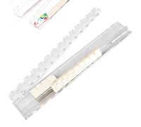 Nuiorfty Mahjong Rack Acrylique Mahjong Racks avec Poussoir à Ondes magnétiques Support de tuiles Transparent pour Un Jeu Fluide 20 Pouces