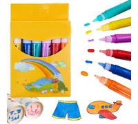 Nuiorfty Stylos à pop-corn 6 pièces/1 ensemble de stylos gonflés magiques d'art 3D dessin de pop-corn à bulles bricolage sûr pou