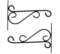 Nuiorfty Support de Panier Suspendu 2 pièces 12x8 Pouces Crochets de Panier Suspendu en métal Cintre Plante Robuste Crochets Plante décoratifs pour lanternes mangeoire à Oiseaux Fleur