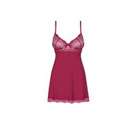 Nuisette Babydoll Rosalyne Cerise - Taille : L/XL - 40/42