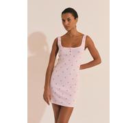Nuisette en coton en pointelle - Katell - L - Rose - Femme - Etam