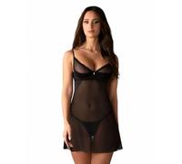 Obsessive Chemise & string Stelisa Noir S/M