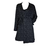 Nuisette Femme Confort, Douceur Et Qualité. Ensemble 2 Pièces Ensemble Rm35 Noir Motif