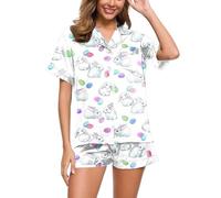 Nuisette Femme Pyjama Femme Satin Pijamas Coton Pyjama Long Grande Taille Chemise De Nuit Ensemble Grande Taille Robe De Nuit Chaud Chemise Allaitement Pyjamas Vêtements Soie Sexy Chic Soie En Pour