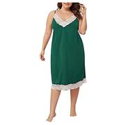 Nuisette Femme Sexy Sensuelle Chemise de Nuit Kimono Peignoir Nuisettes Erotique Longue Fond Robe féminine Vetements de Nuit de Pyjamas Elégante en Satin Bretelles Mini Robe