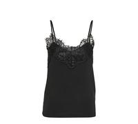 Soaked in Luxury, Femme, Tops, Noir, Taille: 38 FR Débardeur Noir avec Dentelle