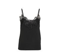 Soaked in Luxury, Femme, Tops, Noir, Taille: 44 FR Débardeur Noir avec Dentelle