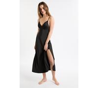 Nuisette longue satinée - Dancing - XL - Noir - Femme - Etam