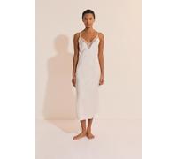 Nuisette longue satinée - Mascarade - S - Blanc - Femme - Etam