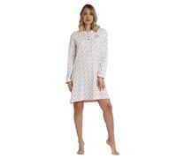 Nuisette manches longues avec patte de boutonnage femme Admas Star Blanc S