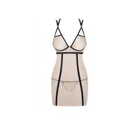 Nuisette Nudelia Satiné Beige & Noir