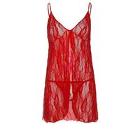 Nuisette romantique en dentelle femme Leg Avenue Rouge Plus