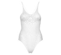Nuisette sans couture en dentelle femme Leg Avenue Blanc TU