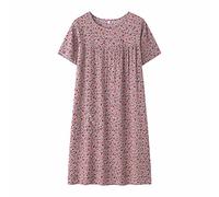 Nuisette Satin Femme Chemises Col en V Profond Nuisettes Boutonnée Classique Robes Tissu Thermolactyl Pyjamas Tenue Décontractée Confy Lingeries Imprimé Original pour Cadeau Saint Valentin