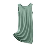 Nuisette Satin Femme Chemises Col en V Profond Nuisettes Poches Poitrine Pratiques Robes Coton Respirant Pyjamas Tenue Décontractée Confy Lingeries Taille Lastique Confort pour Loisirs Maison