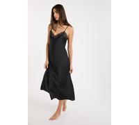 Nuisette satinée avec détails dentelle - Desire - M - Noir - Femme - Etam