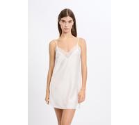 Nuisette satinée avec détails dentelle - Desire - S - Ecru - Femme - Etam