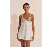 Nuisette satinée - Deshabille - XL - Blanc - Femme - Etam