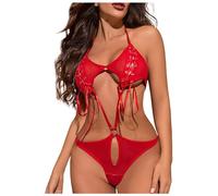 Nuisette Sexy Femme Érotique Jupe Ensemble Body Robe Chic Et Elegant Tenue Lingerie Dentelle Hot Culotte Deguisement Soiree Guepiere Libertine Soutien Gorge
