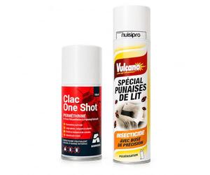 NUISIPRO - Anti punaises de lit - Kit choc et rémanent & Double action - 550ml - Effet rapide et durable,