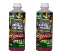 NUISIPRO - Attractif Piège Guêpes, Frelons et Mouches - Compatible tous types pièges - 2x500ml