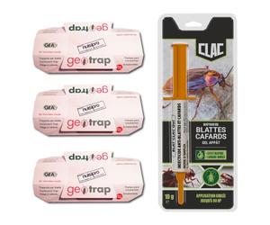NUISIPRO - Gel et Pièges Anti Cafards Anti Blattes - Résultat rapide & Effet durable