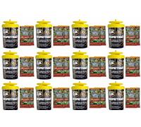 NUISIPRO Piège à Guêpes et Frelon Asiatique - 12 Pièges Réutilisables avec 24 Flacons d'Attractif 24x50ML - Sans Insecticide - Action Durable pour Extérieur et Balcon