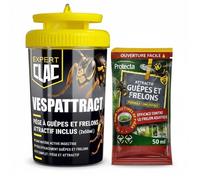 NUISIPRO Piège à Guêpes & Frelon Asiatique - Kit Complet avec Attractif 50ML - Sans Insecticide - Action Durable Extérieur & Balcon