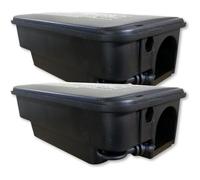 NUISIPRO - Poste Anti Rat & Anti Souris - Lot de 2 boites Robustes - Grande sécurité des Produits