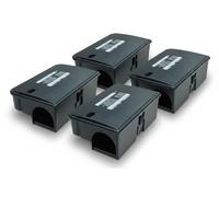 NUISIPRO Poste Anti Rat & Anti Souris, Lot de 4 Boîtes