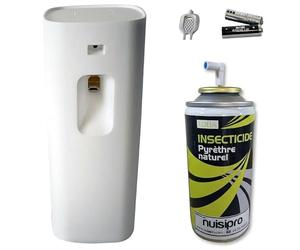 NUISIPRO Spray Aérosol Anti Mouches et Moustiques - Diffusion Automatique Programmable - Action Rapide - Technique Professionnelle - Protection 6 semaines - Offre économique