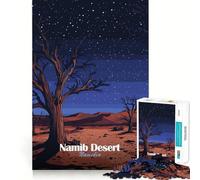 Nuit dans Le désert du Namib Puzzle de 1000 pièces pour Adultes Jeu de réflexion pour Partager Un Moment Convivial Découpe soignée Surprise d'anniversaire (50x75cm)