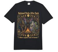 Nuit de Camping après la tombée de la Nuit dans Les Parcs nationaux Big Foot Mothman Comfort Colors Adult Heavyweight T-Shirt