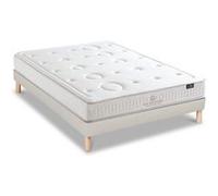 NUIT DE COTON - Ensemble PRELUDE 2.0 90x200 cm - Matelas Latex 100% Naturel + Sommier Bois - Ferme G