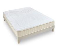 - Ensemble SYMPHONIE 2.0 180x200 cm - Matelas Mémoire de forme + Sommier Bois