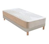 NUIT DE COTON - Ensemble SYMPHONIE 2.0 90x190 cm - Matelas Mémoire de forme + Sommier Bois