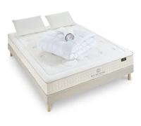 NUIT DE COTON - Pack Prêt à dormir PRELUDE 2.0 90x190 cm - Matelas Latex + Sommier + Accessoires - Ferme G