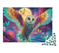 Nuit de Hibou enneigé Puzzle De 1000 Pièces Puzzle hautement jouable Loisirs Familiaux pour Adultes Et Enfants 70x50cm/1000pcs