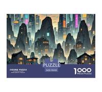 Nuit de traqueur de la panthère Noire 1000 Pièces Puzzle Animaux pour Adultes Enfants, Défi Jouets, Cadeau, Stimulant, Jeux Éducatif, Qualité Premium 70x50cm/1000pcs